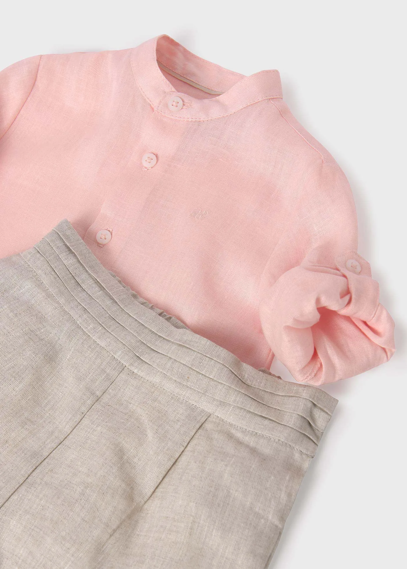 Abel & Lula Linen Shirt & Bermuda Short Set