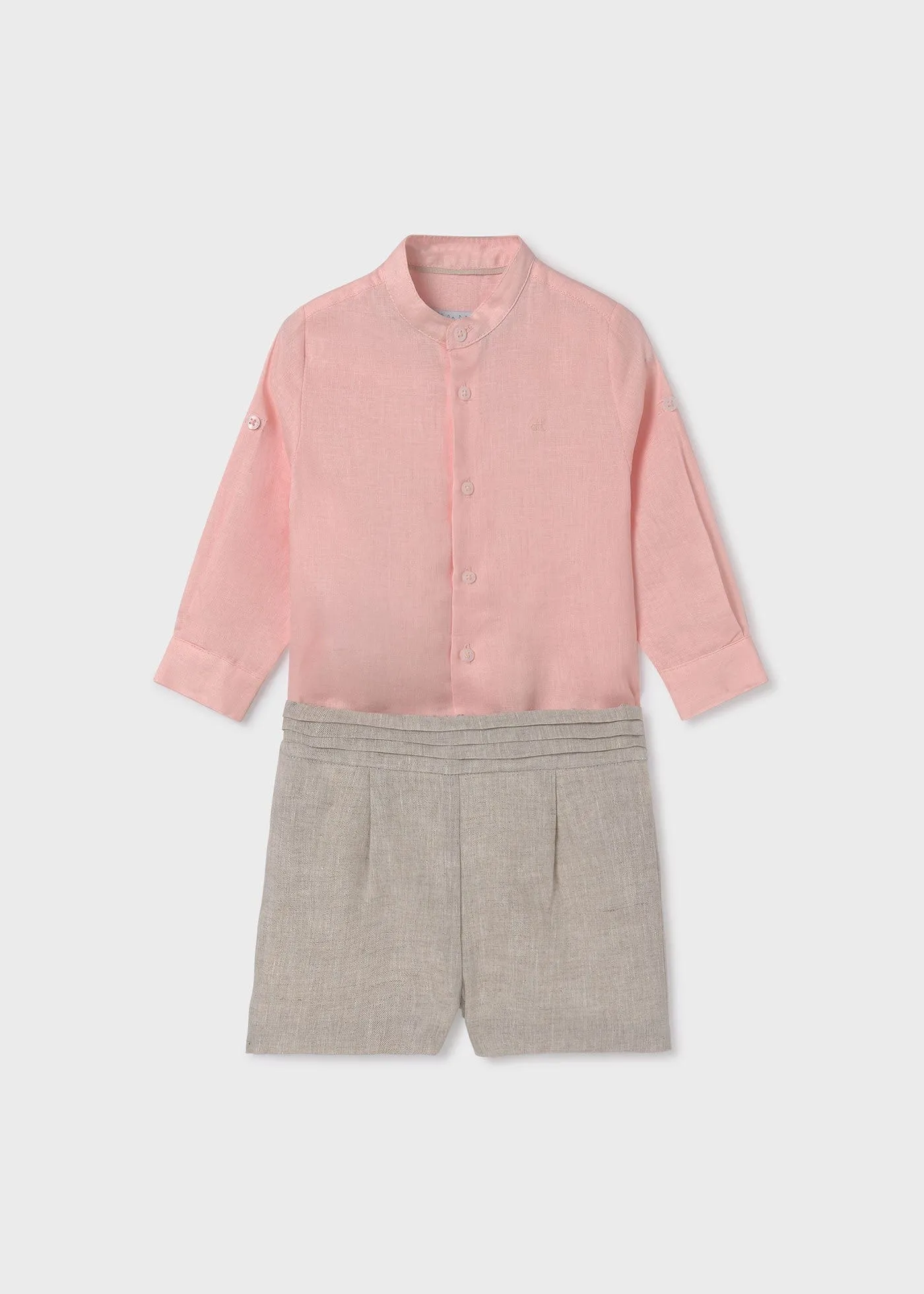 Abel & Lula Linen Shirt & Bermuda Short Set