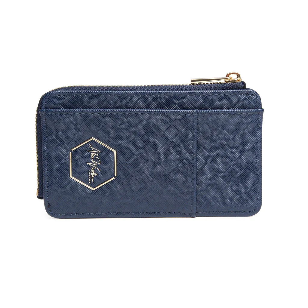 Alice Wheeler Honeycomb Bath Purse - Navy
