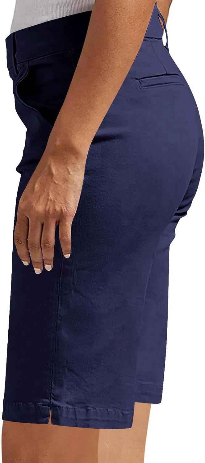 Bermuda Shorts for Women Trendy 2025 Casual Summer High Waisted Chino Shorts Straight Leg Hiking Vacation Outfits