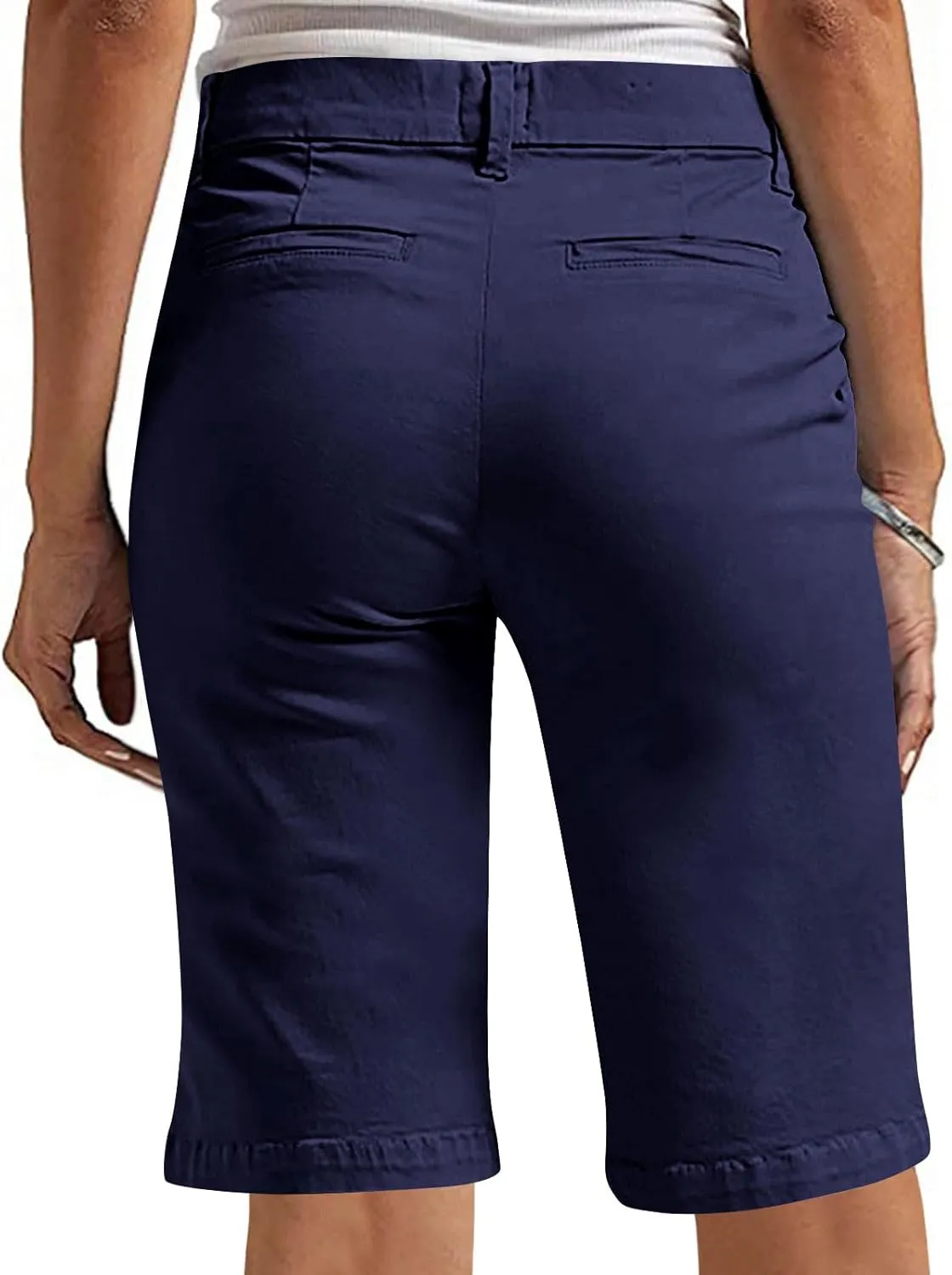 Bermuda Shorts for Women Trendy 2025 Casual Summer High Waisted Chino Shorts Straight Leg Hiking Vacation Outfits