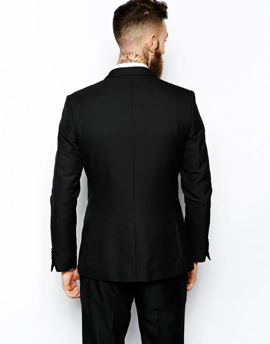 Black Suit Jacket Slim Fit