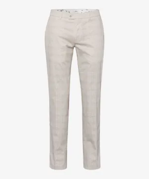 Brax Felix Printed Check Chino - Rye