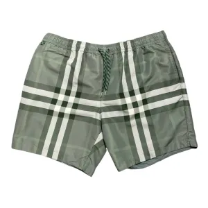 Burberry Check Pattern Bermuda Shorts Green Pre-Owned