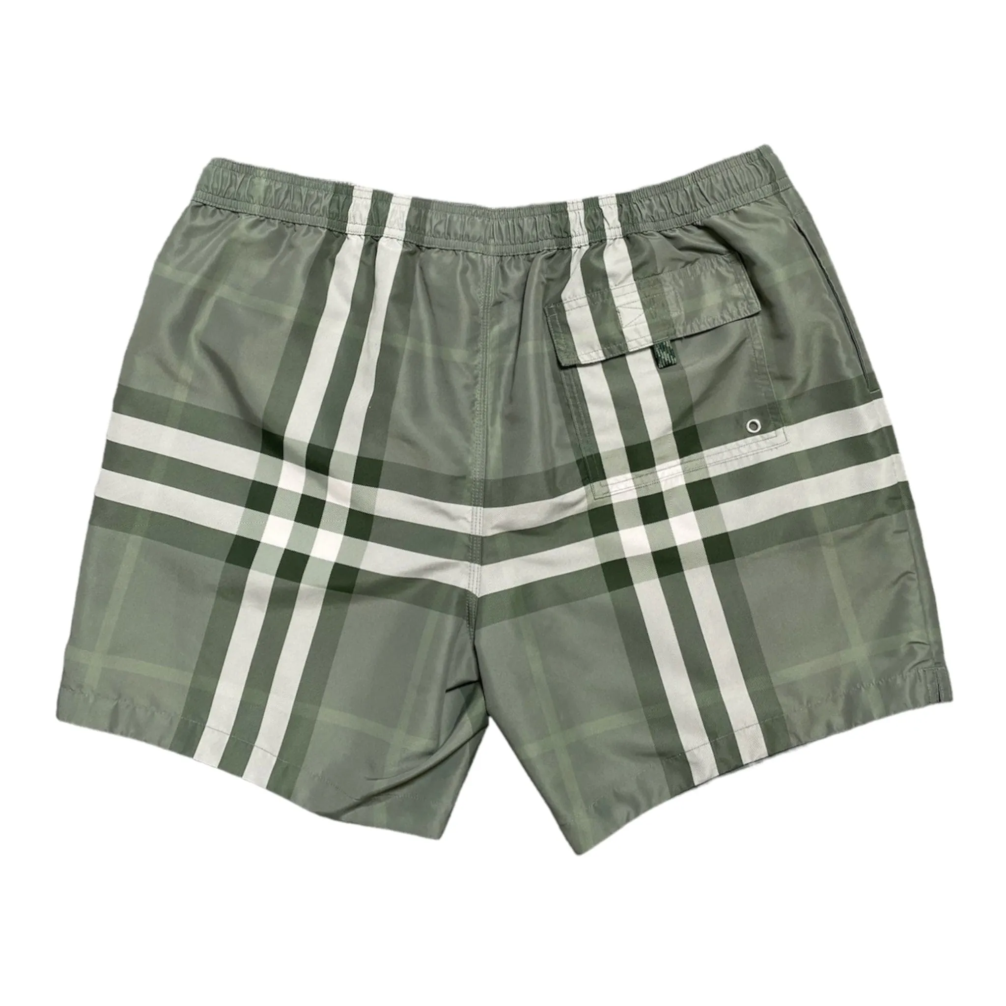 Burberry Check Pattern Bermuda Shorts Green Pre-Owned