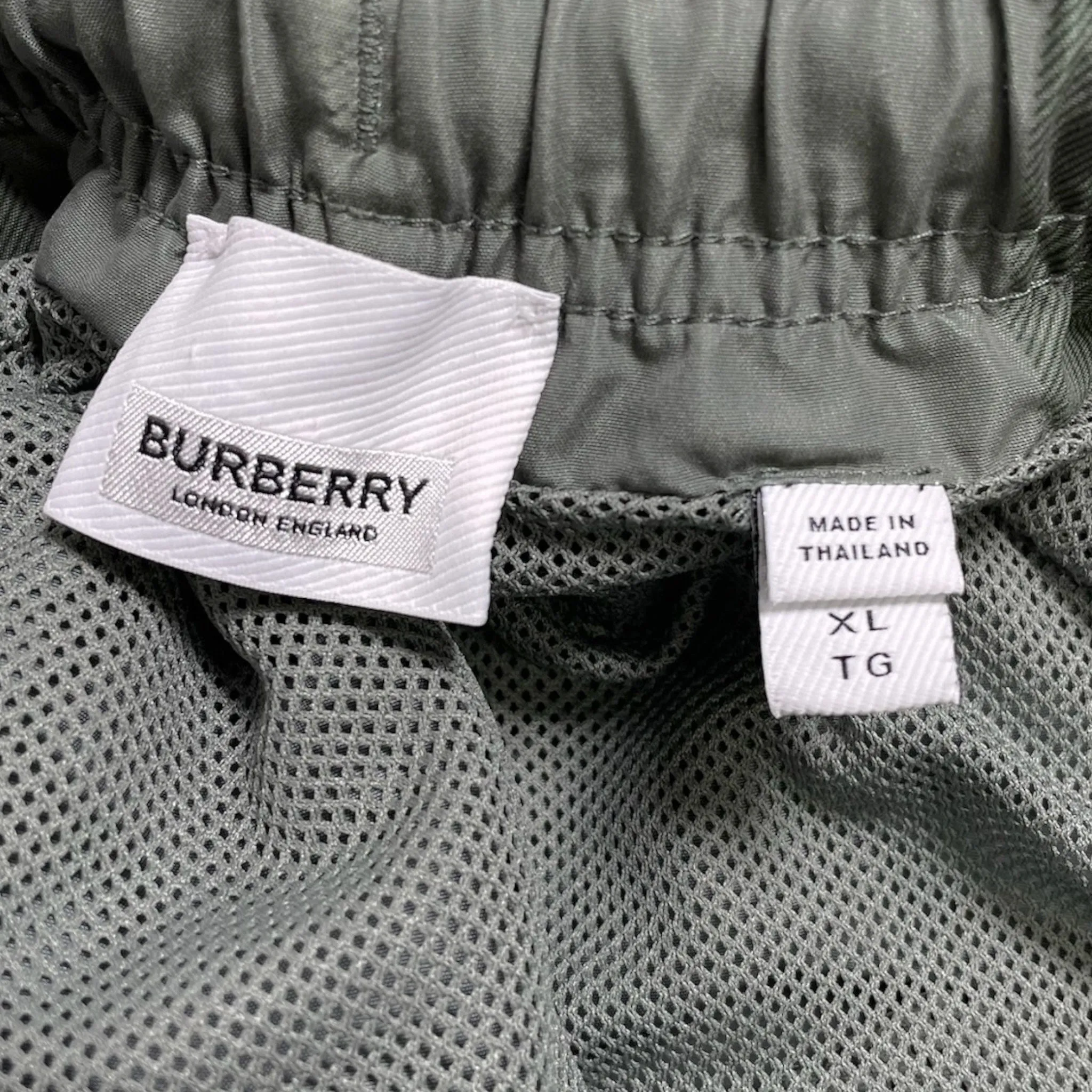 Burberry Check Pattern Bermuda Shorts Green Pre-Owned