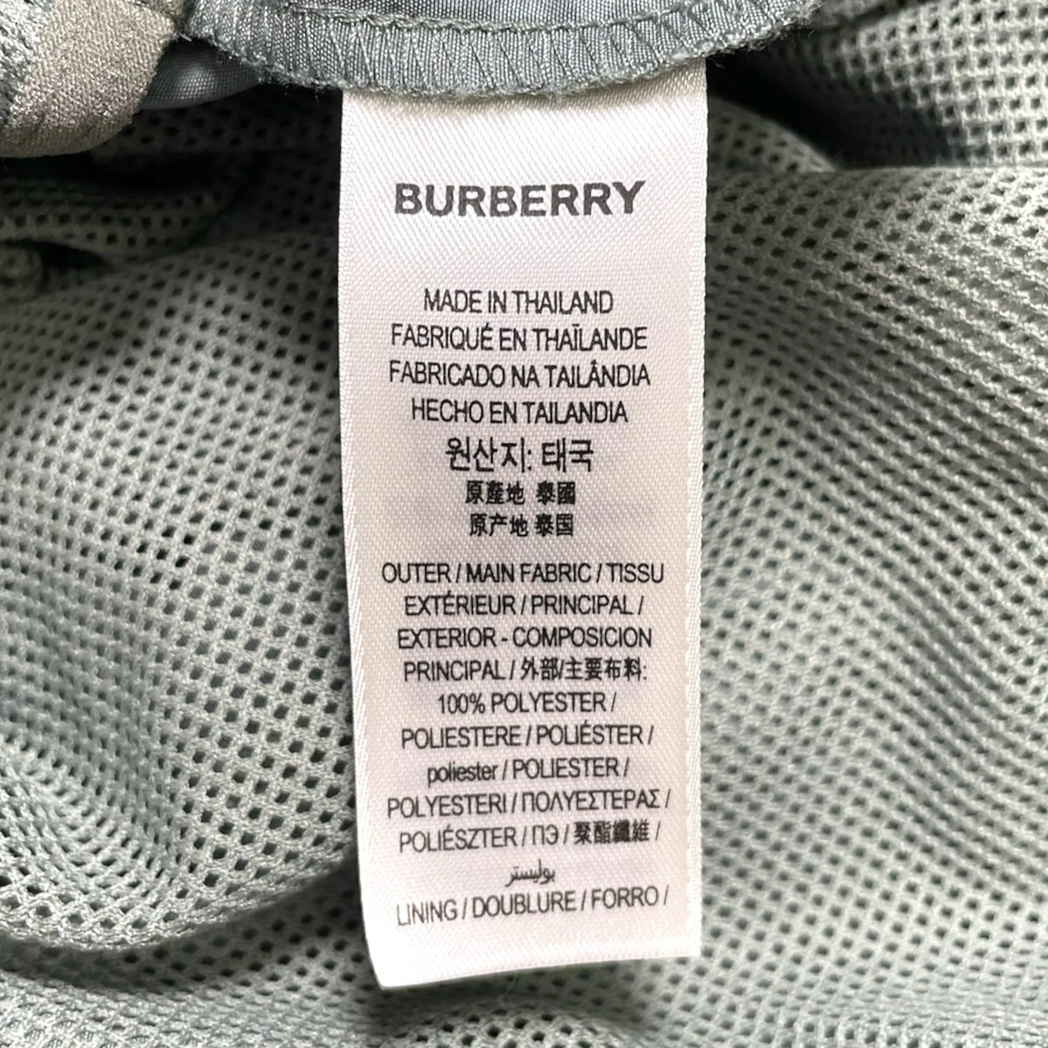 Burberry Check Pattern Bermuda Shorts Green Pre-Owned