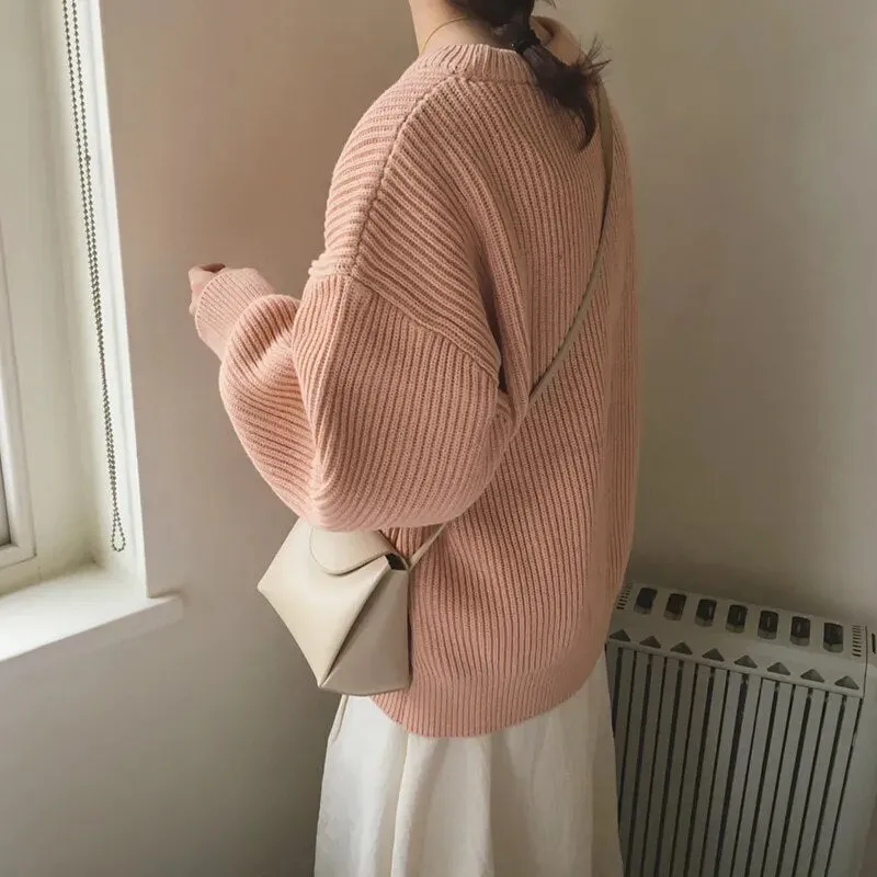 Cashmere Crowned Cloak Knitted Pullover