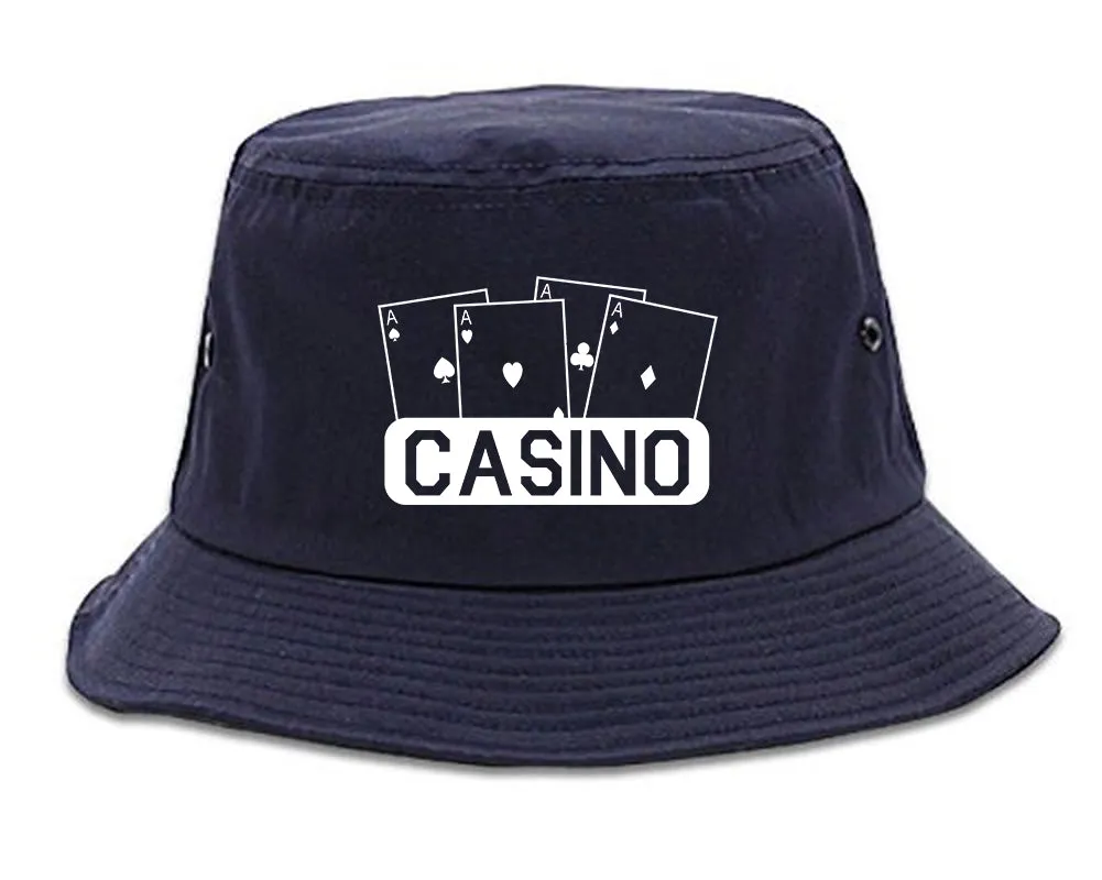 Casino Ace Cards Mens Bucket Hat