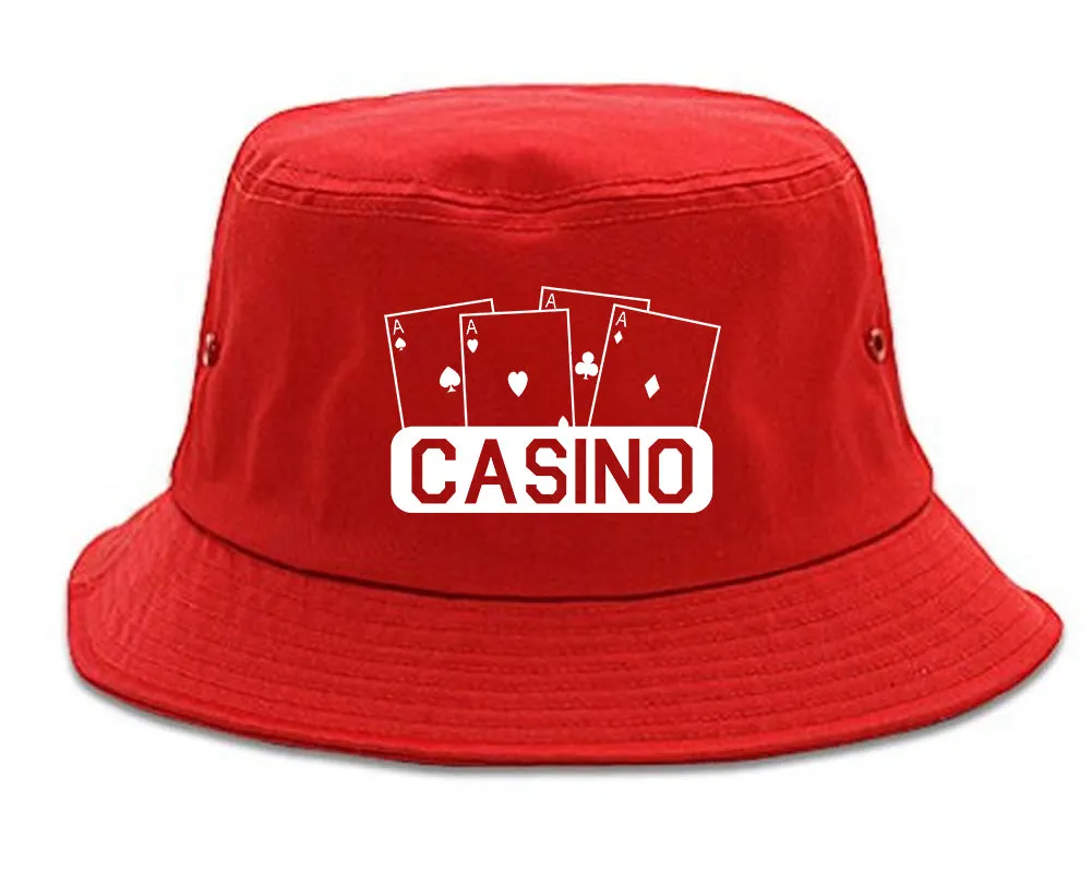 Casino Ace Cards Mens Bucket Hat