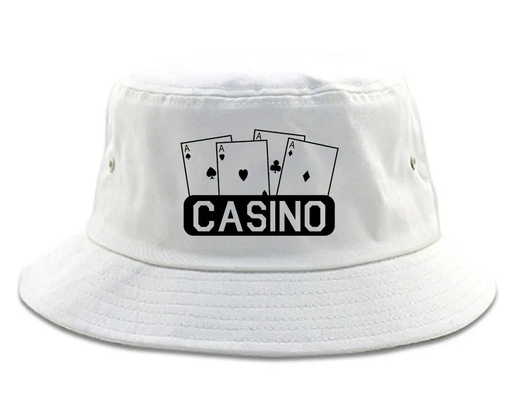 Casino Ace Cards Mens Bucket Hat
