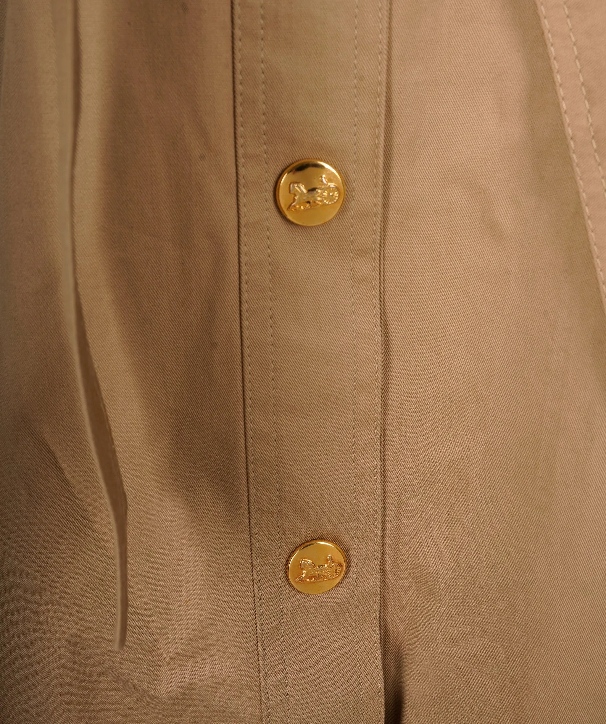 Celine Gold Button Trench Coat ASL6712