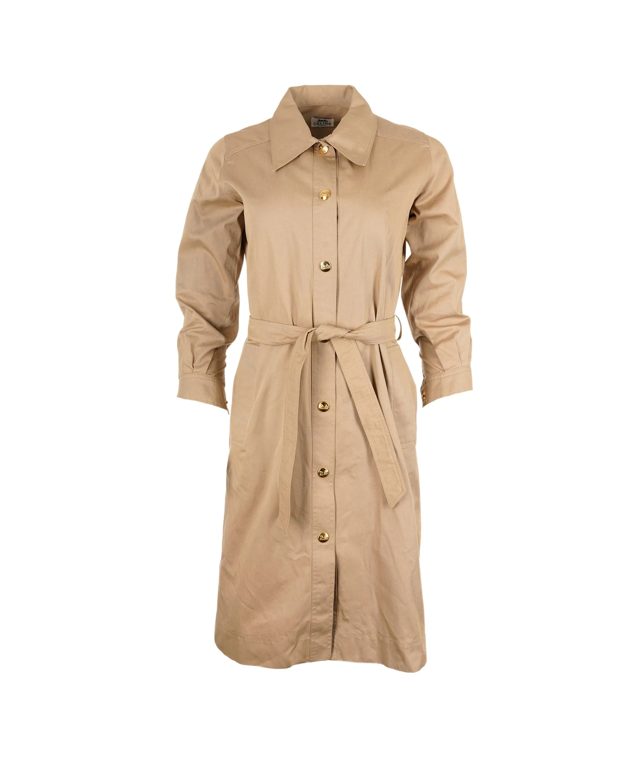 Celine Gold Button Trench Coat ASL6712