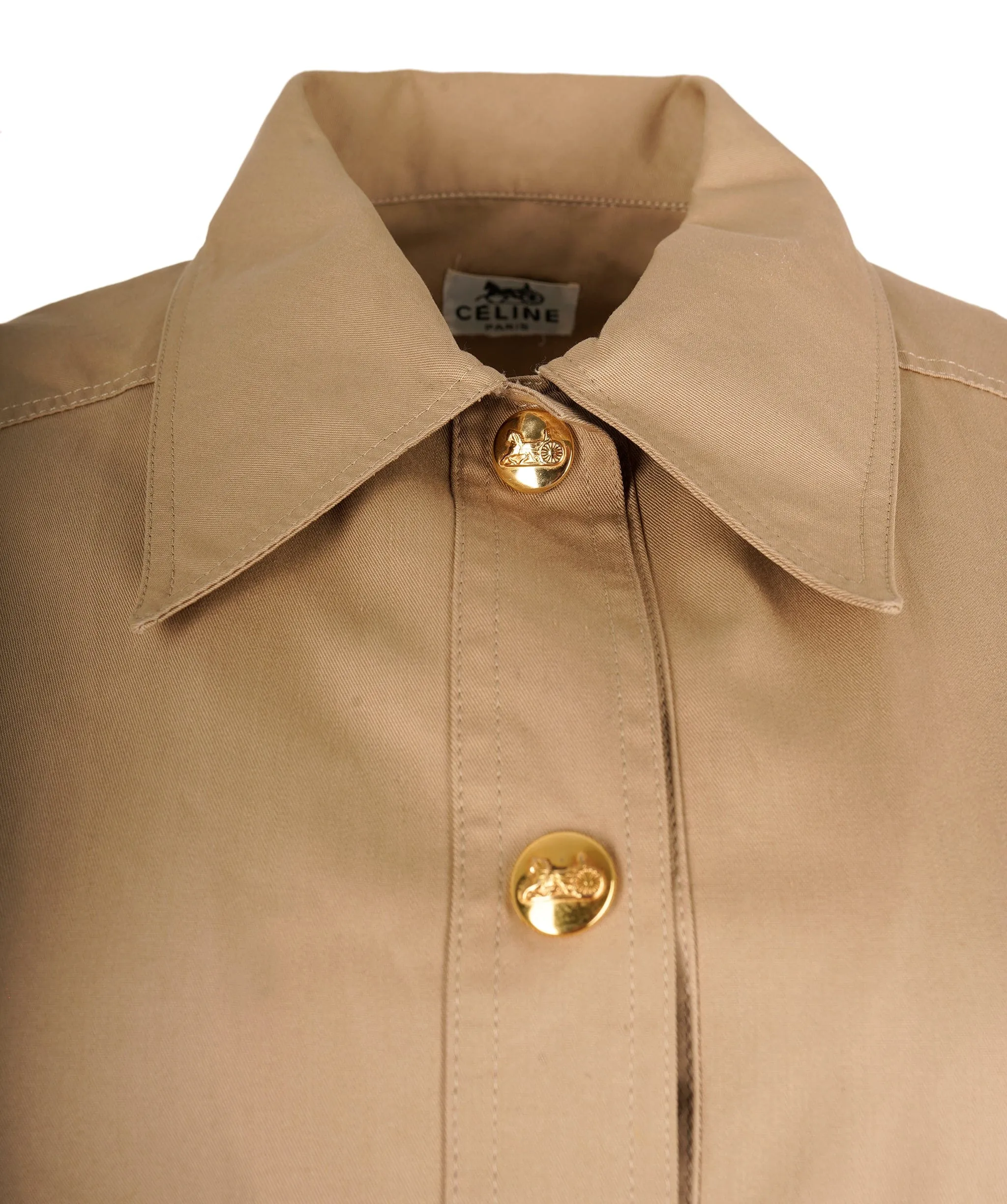 Celine Gold Button Trench Coat ASL6712