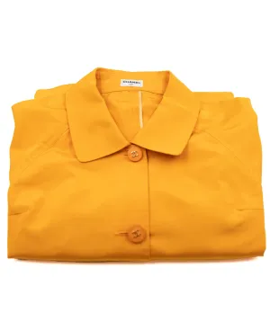 Chanel CC Buttons Trench Coat Orange ASL4664