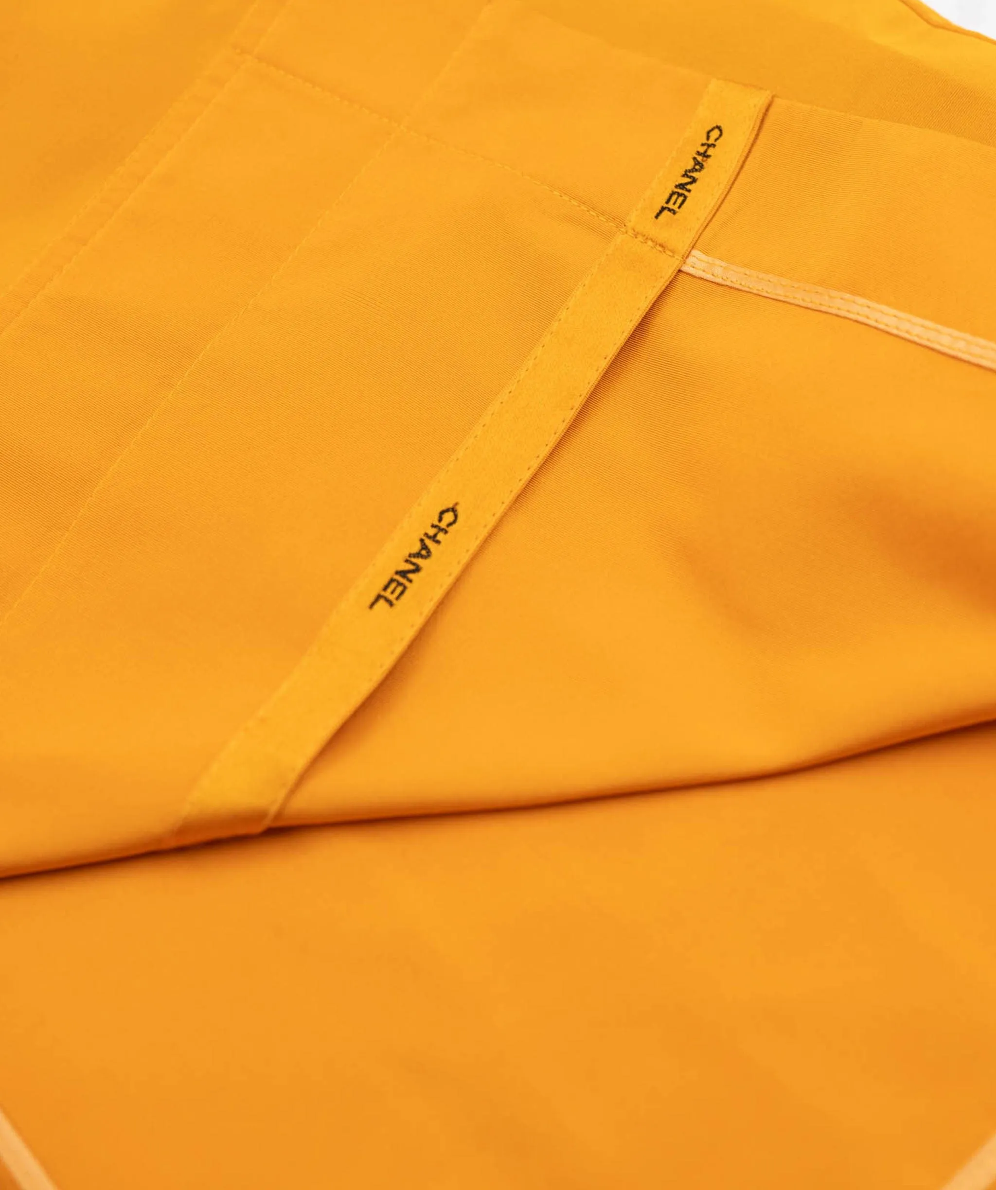 Chanel CC Buttons Trench Coat Orange ASL4664
