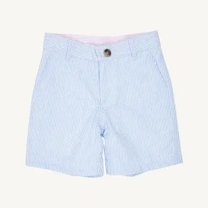 Charlie's Chinos - Breakers Blue Seersucker with Breakers Blue Stork
