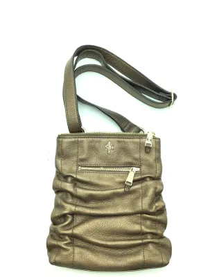 Cole Haan Crossbody Bag Leather Metallic Bronze