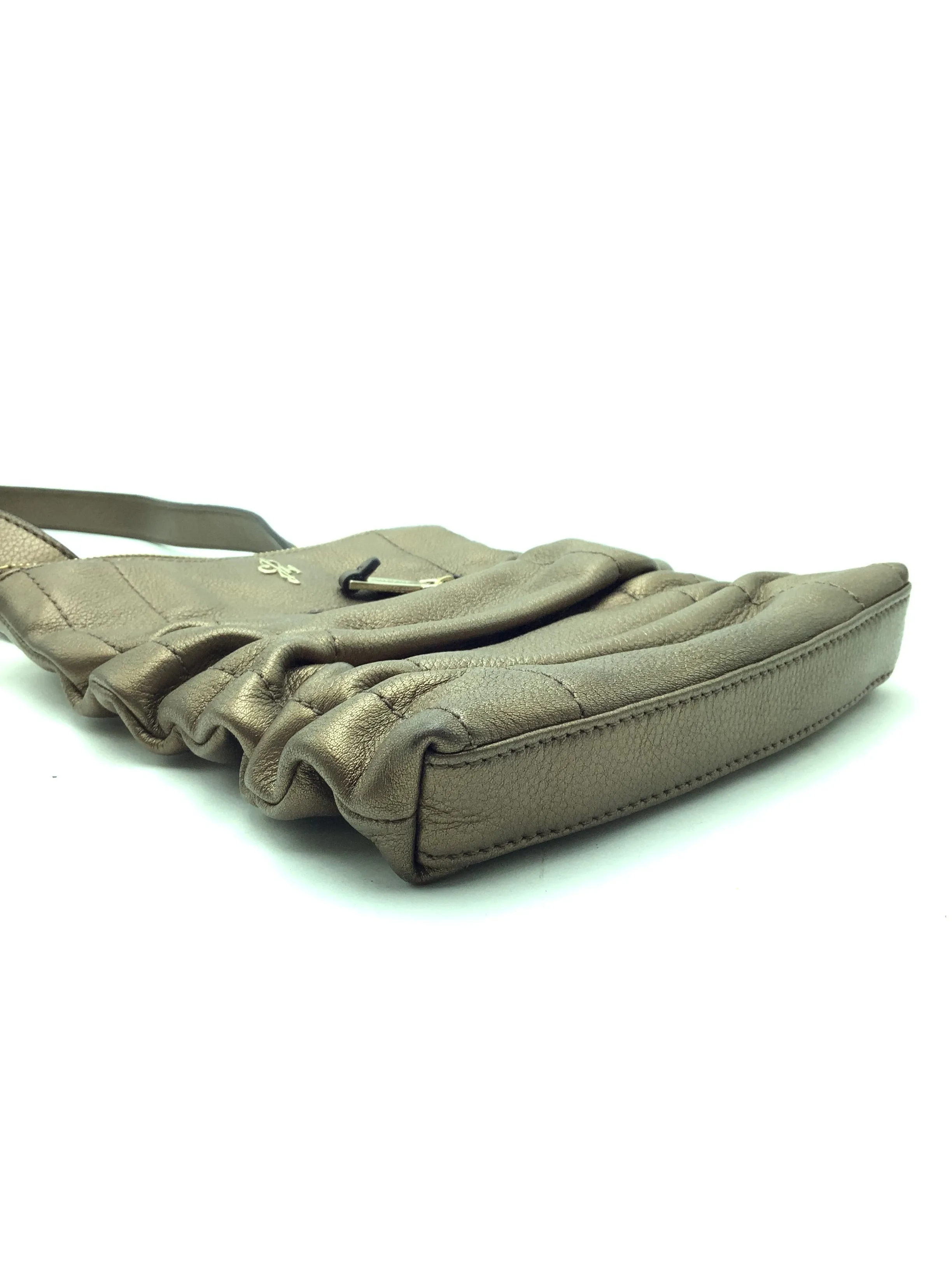 Cole Haan Crossbody Bag Leather Metallic Bronze