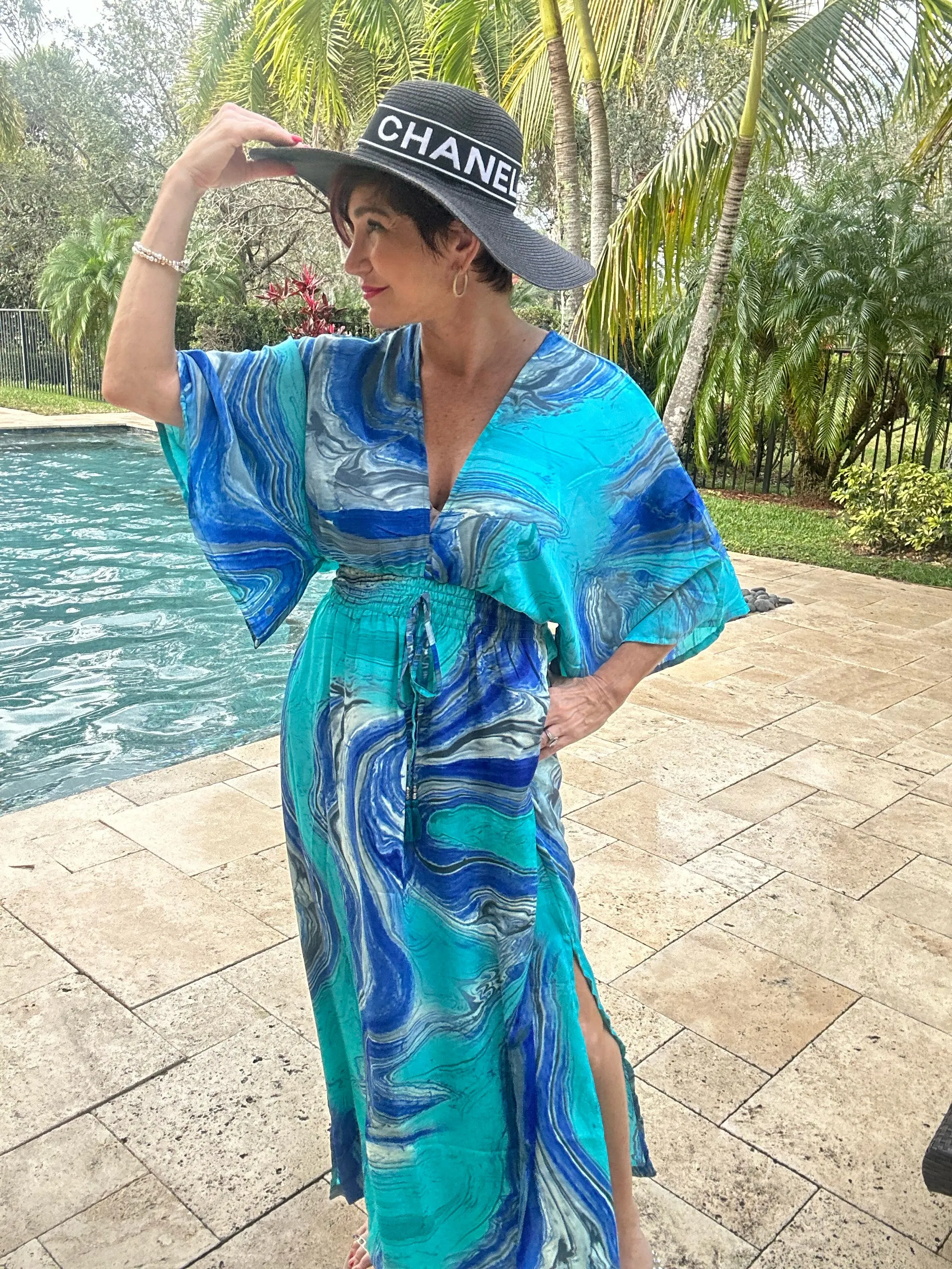 Double V Maxi Dress