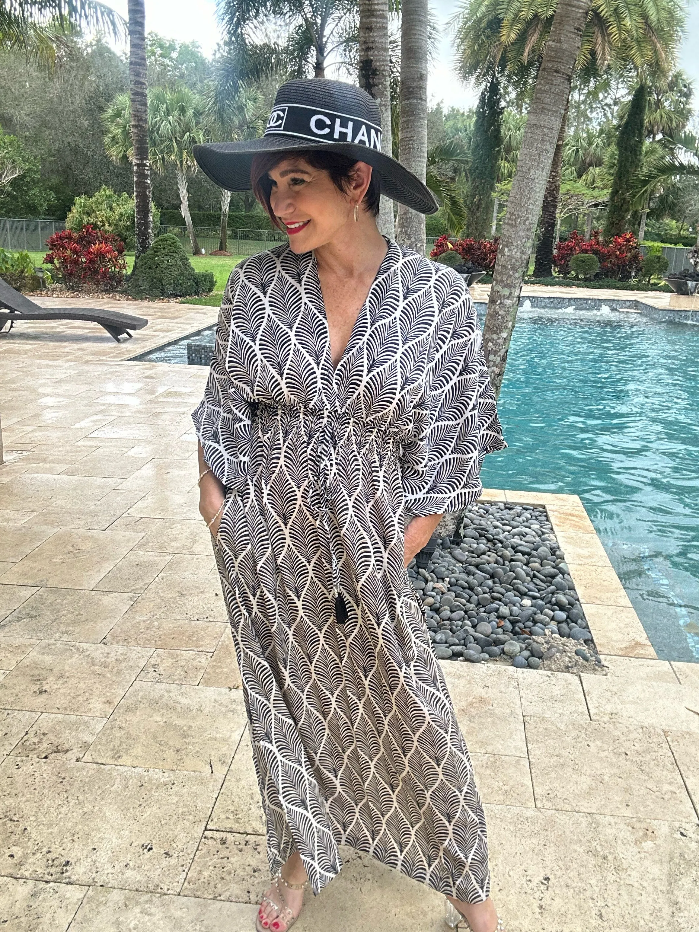 Double V Maxi Dress