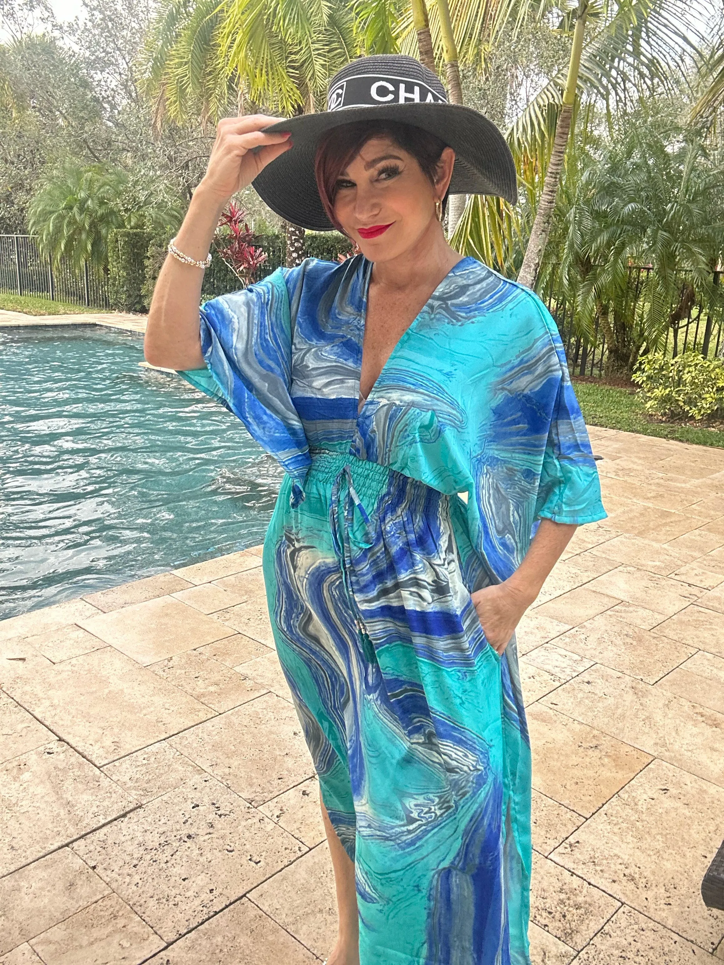 Double V Maxi Dress