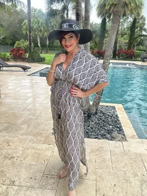 Double V Maxi Dress