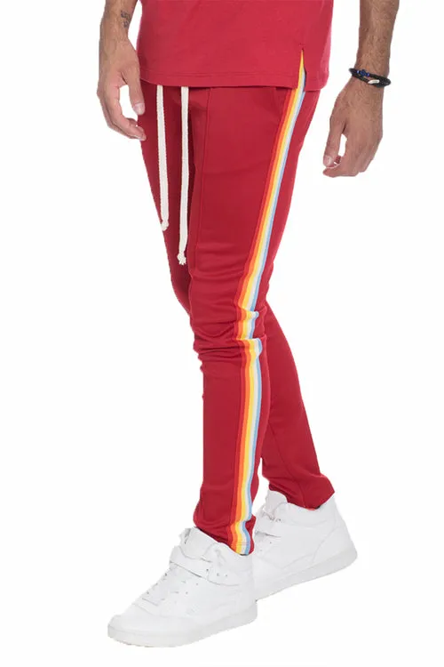 FULL RAINBOW TAPED TRACK PANTS