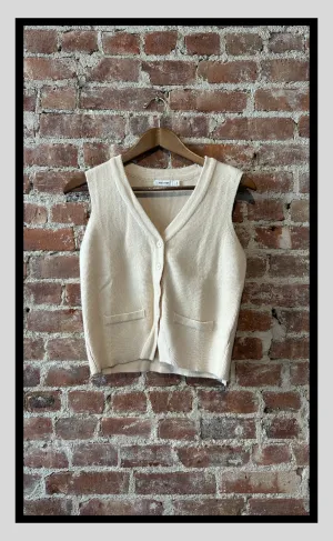 Knit Button-Up Vest