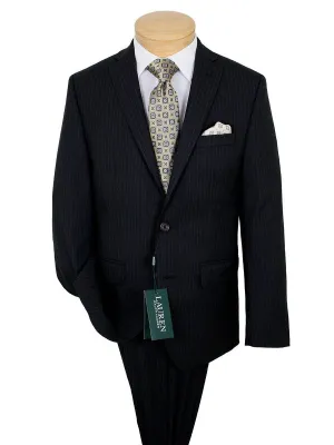 Lauren Ralph Lauren 23468 65% Polyester/ 35% Rayon Boy's Suit Separates Jacket - Stripe - Black