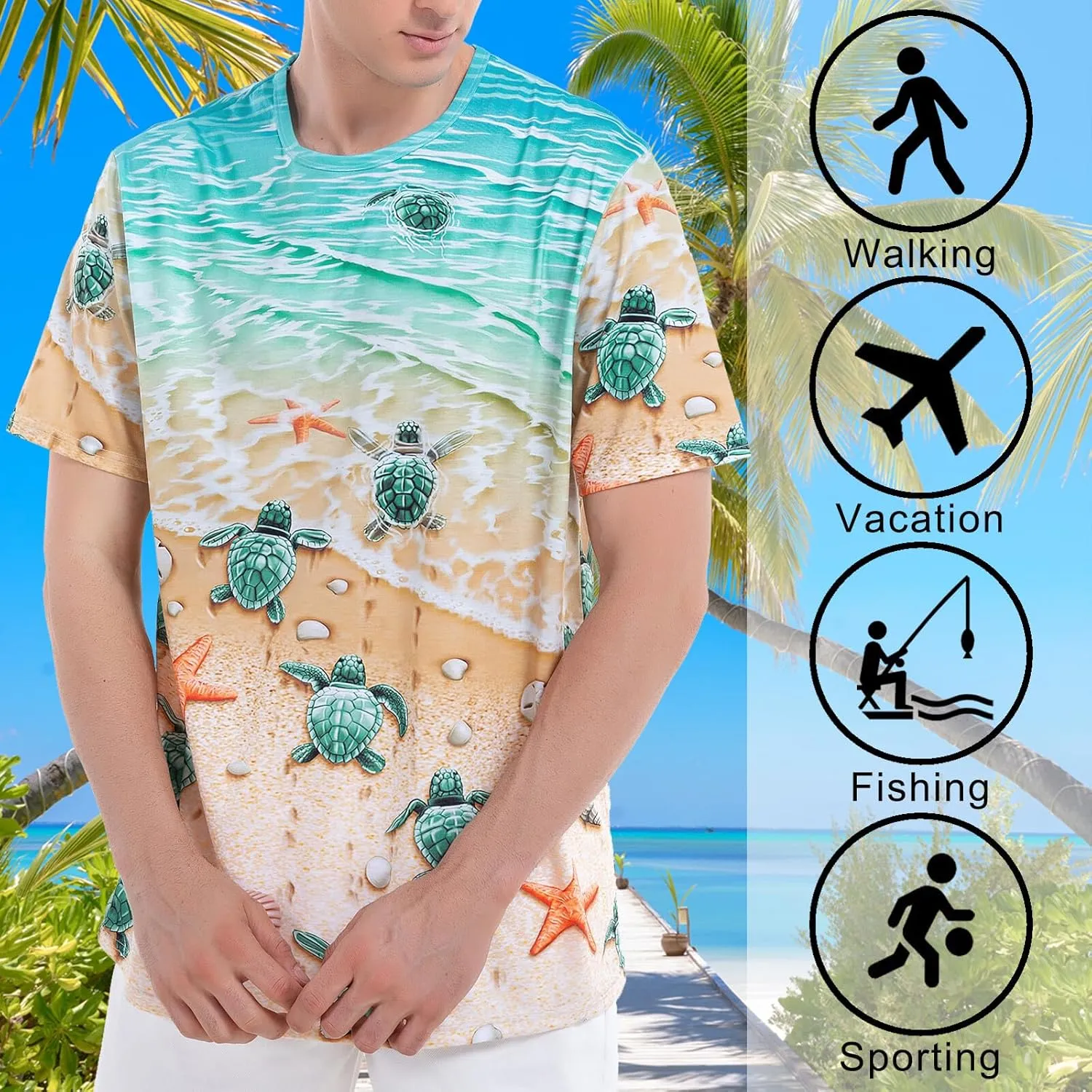 M YESCUSTOM 80s 90s T-Shirts for Men Retro Vintage Hip Hop Disco Party Tee Shirt Neon Big and Tall Summer Beach Outfits