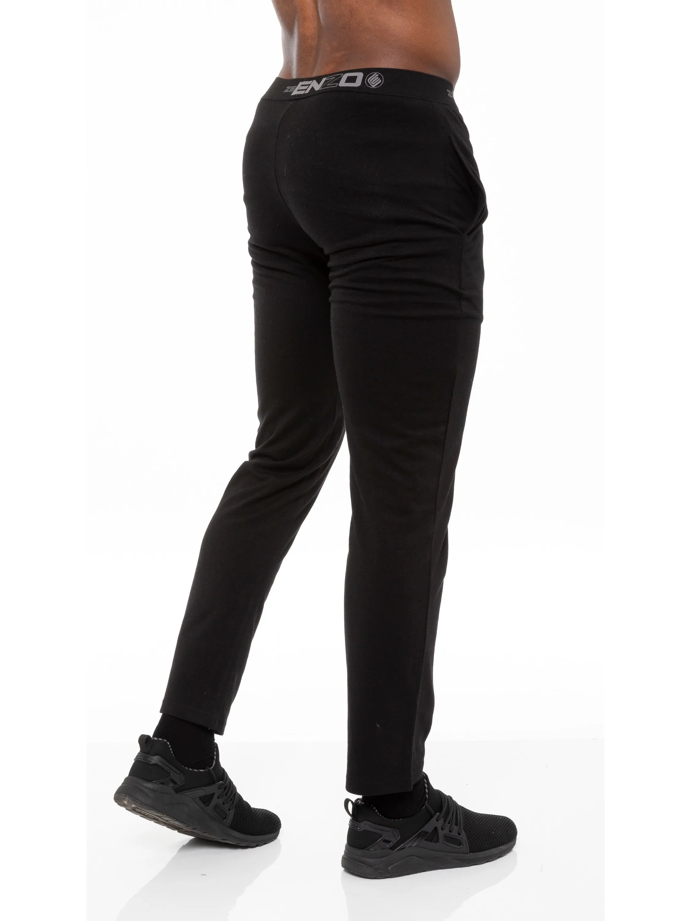 Mens Jacquard Waistline Lounge Pant Joggers | Enzo Designer Menswear