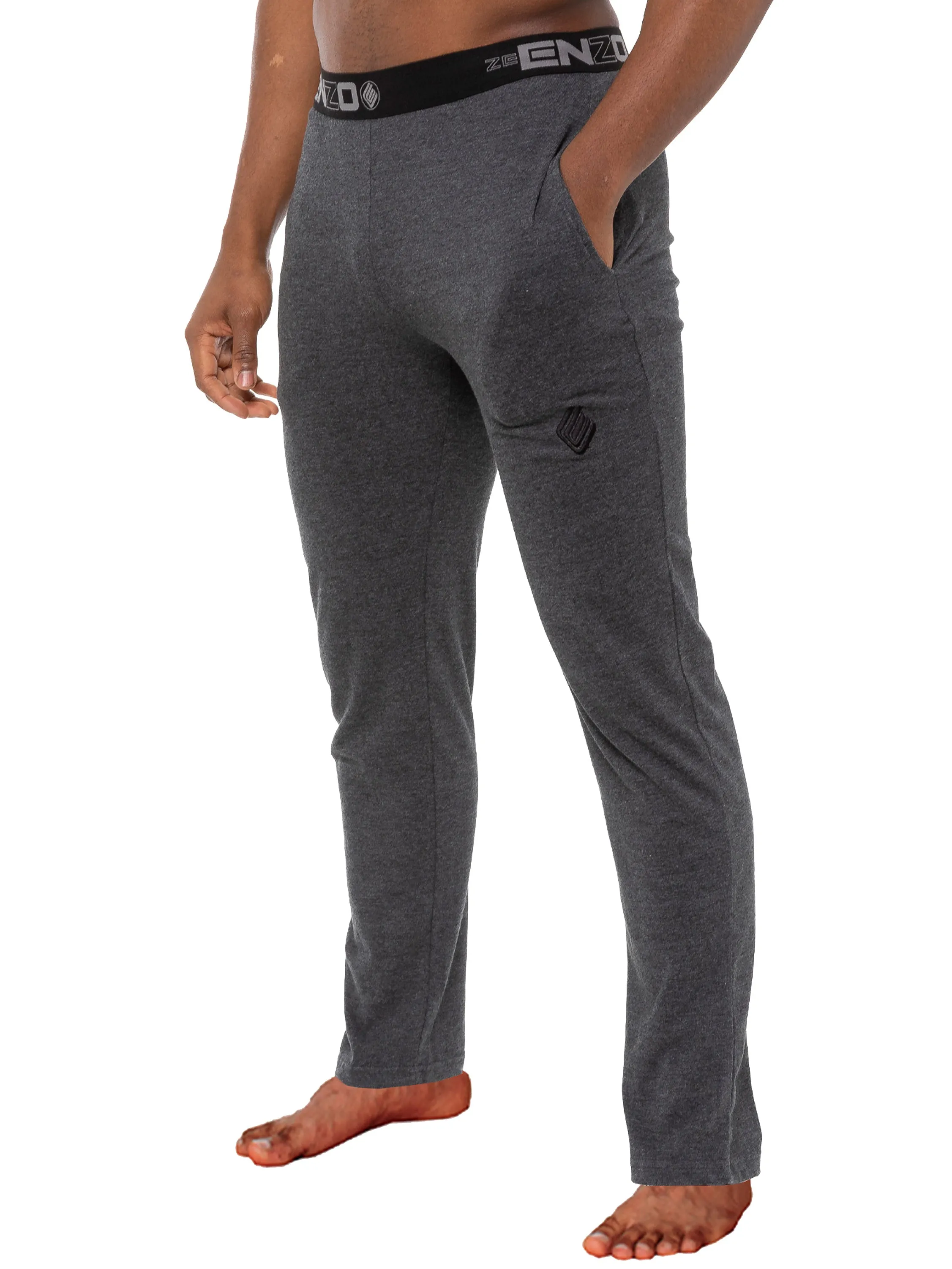 Mens Jacquard Waistline Lounge Pant Joggers | Enzo Designer Menswear