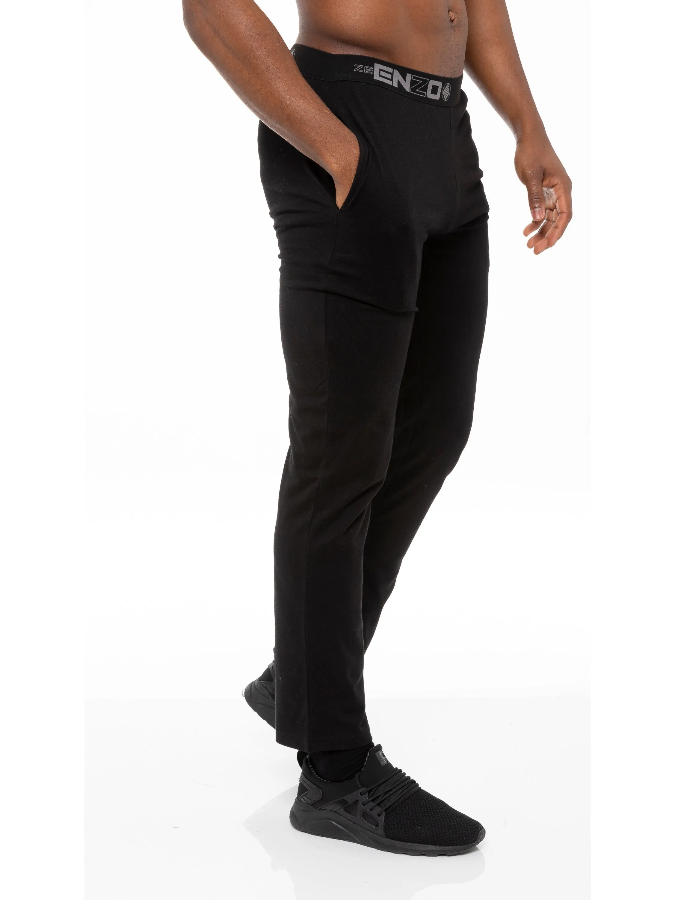 Mens Jacquard Waistline Lounge Pant Joggers | Enzo Designer Menswear