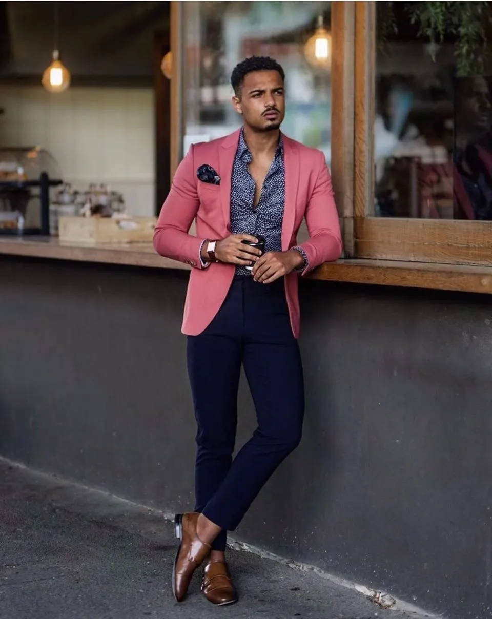 Men's Straight Fit 2-Piece Dress Suit