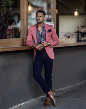 Men's Straight Fit 2-Piece Dress Suit