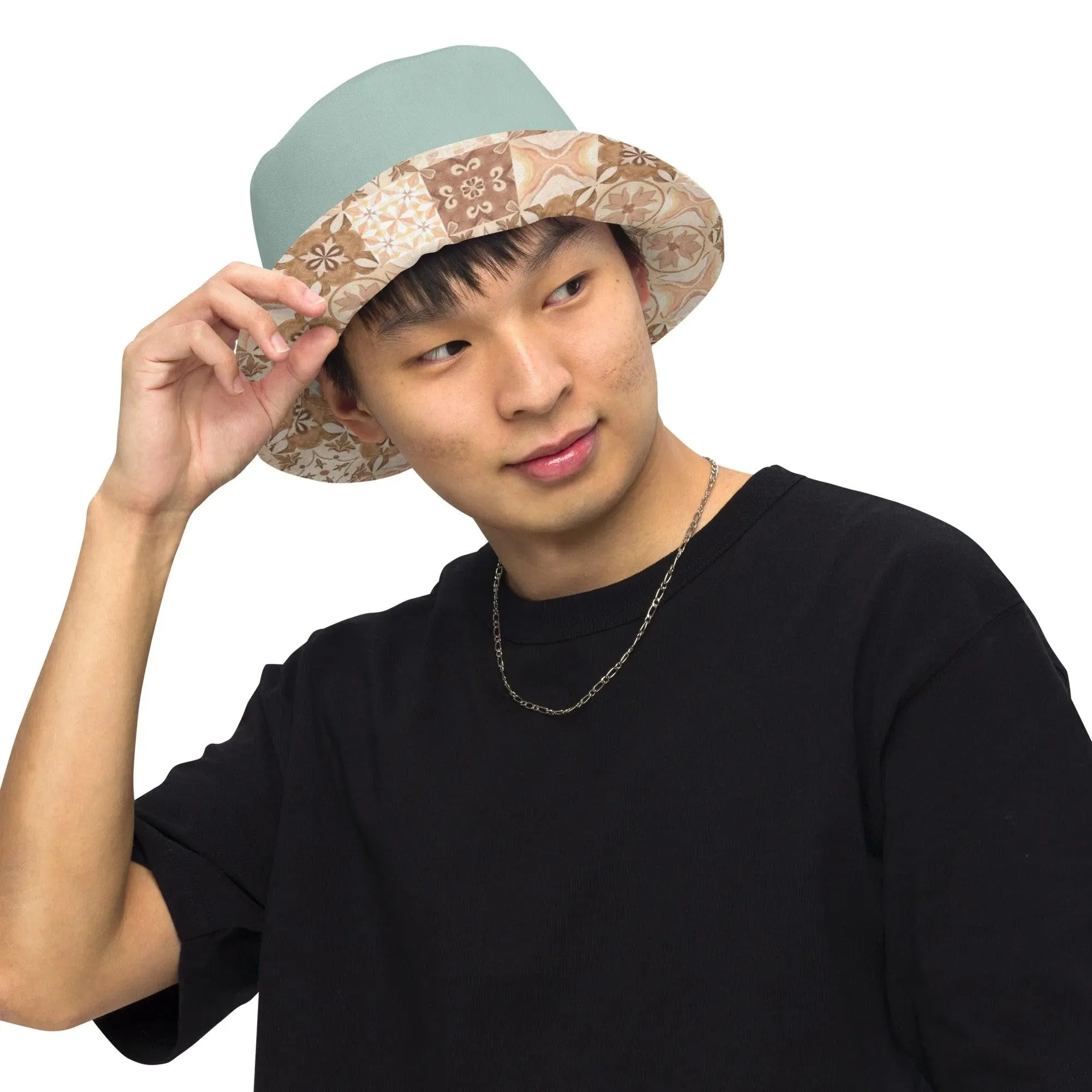 Moroccan Desert Tile Reversible Bucket Hat
