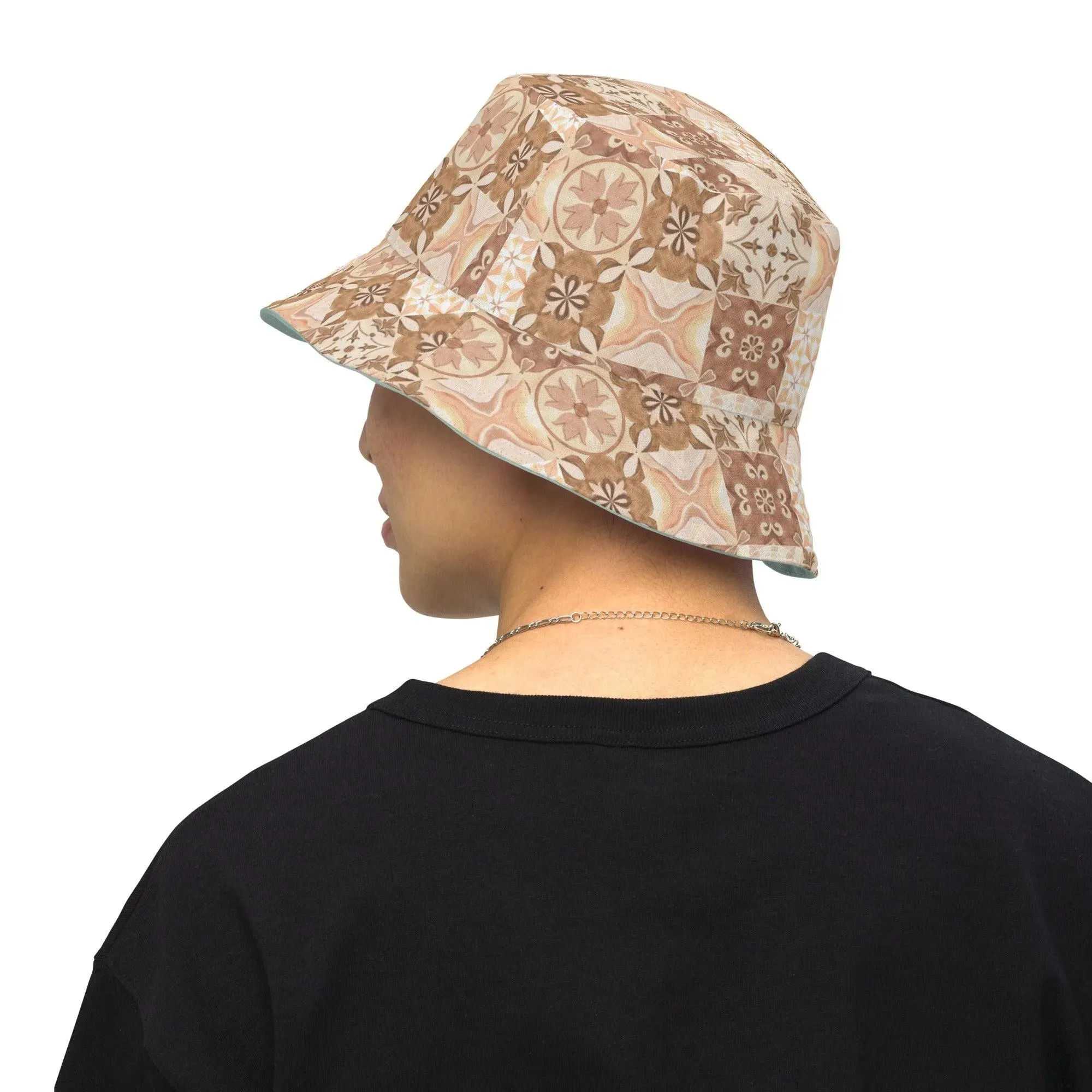 Moroccan Desert Tile Reversible Bucket Hat