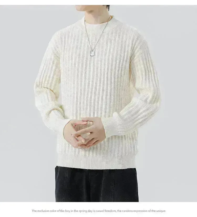 New Autumn And Winter Knitwear Sweater  Crewneck Pullover top for Men