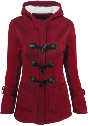 PeQAQ Women 2023 Winter Coat Plus Size Thicken Warm Wool Blend Windbreaker Jackets Fashion Fleece Lined Trench Coat Overcoats