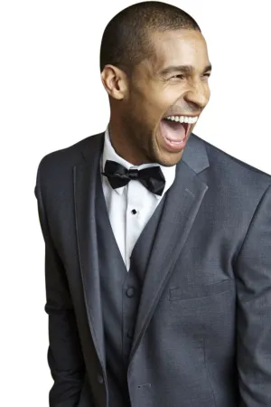 "Infinity" Steel Grey Tuxedo Jacket (Separates)
