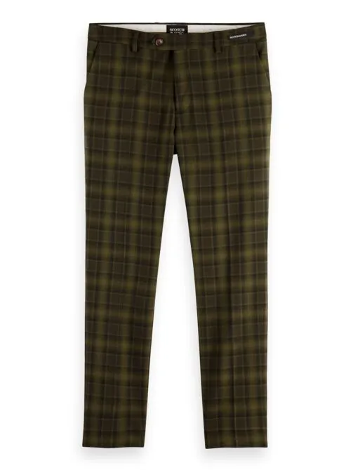 Scotch and Soda Mott Yarn Dyed Check Chino - Army Green