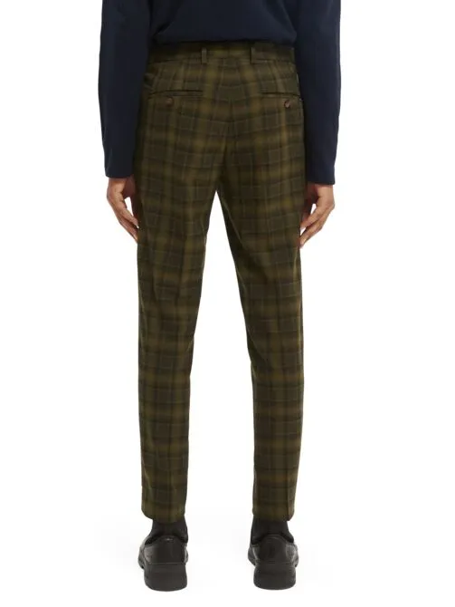 Scotch and Soda Mott Yarn Dyed Check Chino - Army Green