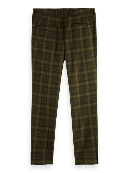 Scotch and Soda Mott Yarn Dyed Check Chino - Army Green