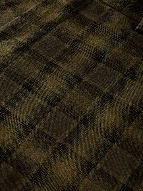 Scotch and Soda Mott Yarn Dyed Check Chino - Army Green
