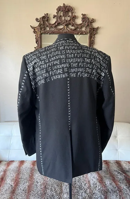 THE FUTURE IS UNKNOWN, Size 44L Mens Suit Jacket