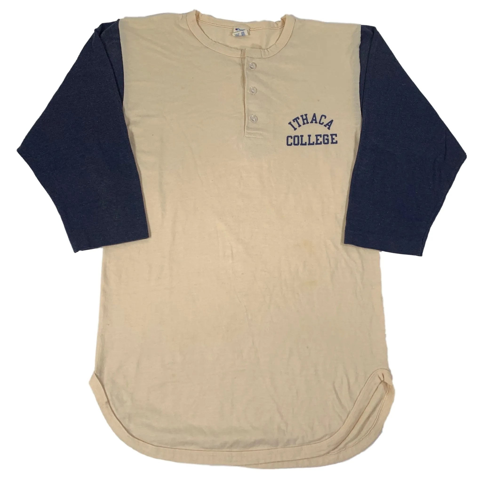 Vintage Champion "Ithaca College" 3/4 Henley Shirt